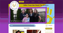 Desktop Screenshot of giftsfromtheheartfordowns.org